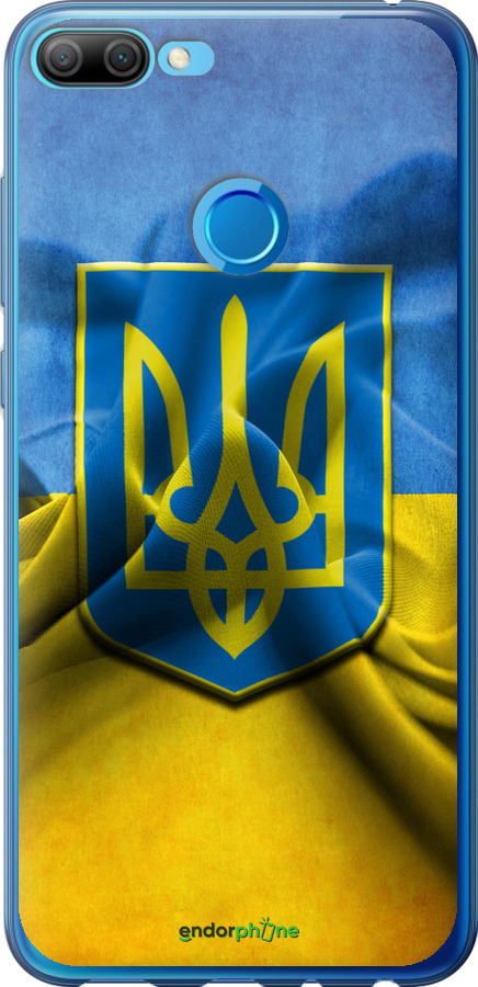 

Силіконовий чохол "Прапор та герб України" для Huawei Honor 9i, Блакитний