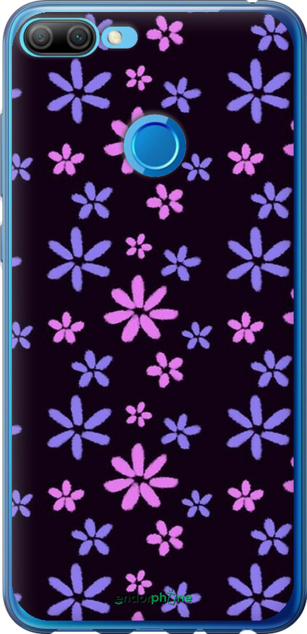 Силиконовый чехол с  цветами для Huawei Honor 9i - 6258u-1853 изображение 