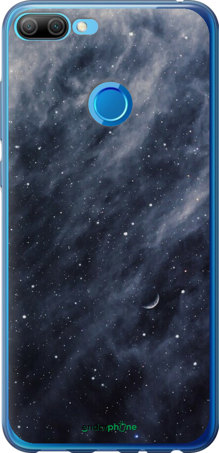 Силіконовий чехол Сині хмари, Синій місяць для Huawei Honor 9i - 6398u-1853 изображение 