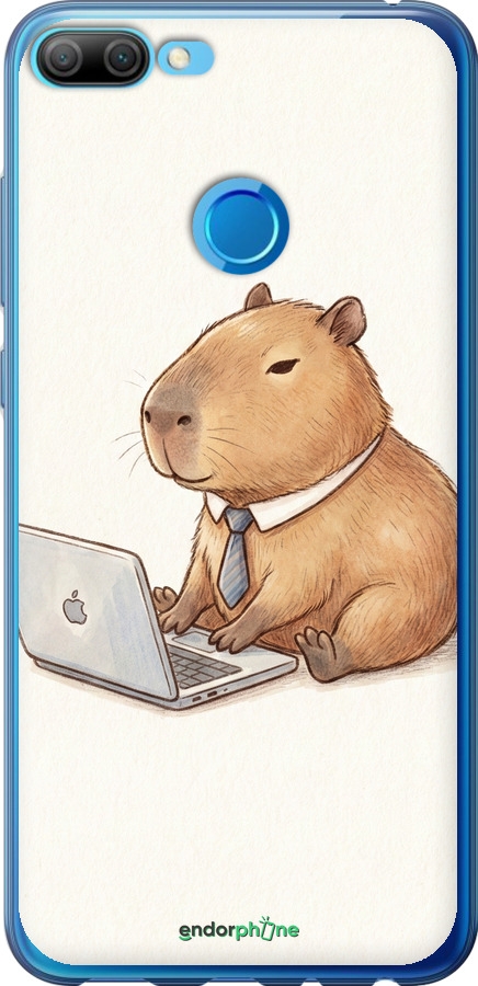 Силиконовый чехол Funny Capybara CEO Working для Huawei Honor 9i - 6777u-1853 изображение 