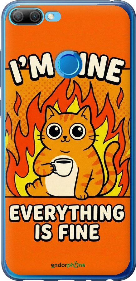 Силиконовый чехол Funny Cat для Huawei Honor 9i - 6786u-1853 изображение 