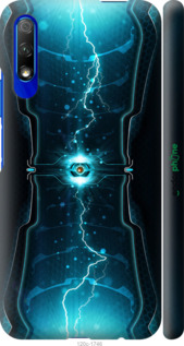 3D пластиковий матовий чехол Блискавки в циліндрі для Huawei Honor 9X - 120m-1746 изображение 