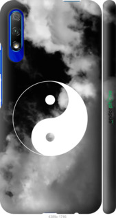 3D пластиковий матовий чехол Інь і янь для Huawei Honor 9X - 4389m-1746 изображение 