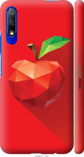 3D пластиковий матовий чехол Яблуко для Huawei Honor 9X - 4696m-1746 изображение 