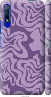 3D пластиковий матовий чехол Абстрактний візерунок v2 для Huawei Honor 9X - 5572m-1746 изображение 