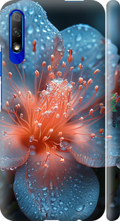 3D пластиковый матовый чехол Роса на цветке для Huawei Honor 9X - 6039m-1746 изображение 