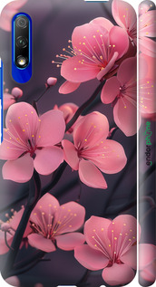 3D пластиковый матовый чехол Пурпурная сакура для Huawei Honor 9X - 6075m-1746 изображение 