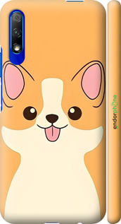 3D пластиковый матовый чехол Милый пес для Huawei Honor 9X - 6296m-1746 изображение 