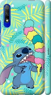 3D пластиковый матовый чехол Стич для Huawei Honor 9X - 6361m-1746 изображение 