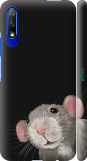 3D пластиковый матовый чехол The Peeking Rat для Huawei Honor 9X - 6442m-1746 изображение 