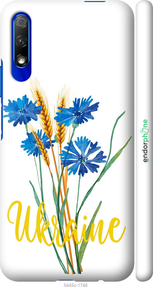 3D пластиковый матовый чехол Ukraine v2 для Huawei Honor 9X - 5445m-1746 изображение 
