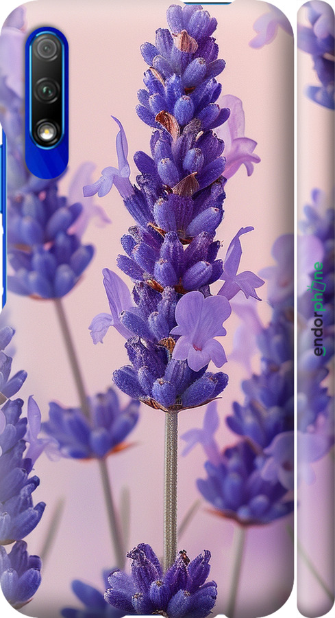 3D пластиковый матовый чехол Лаванда для Huawei Honor 9X - 6037m-1746 изображение 