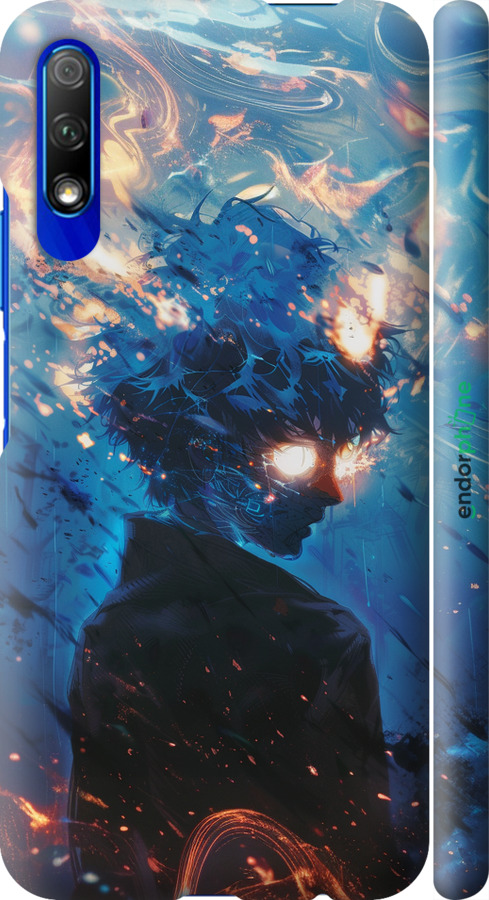 3D пластиковий матовий чехол Сатору Годжо для Huawei Honor 9X - 6129m-1746 изображение 