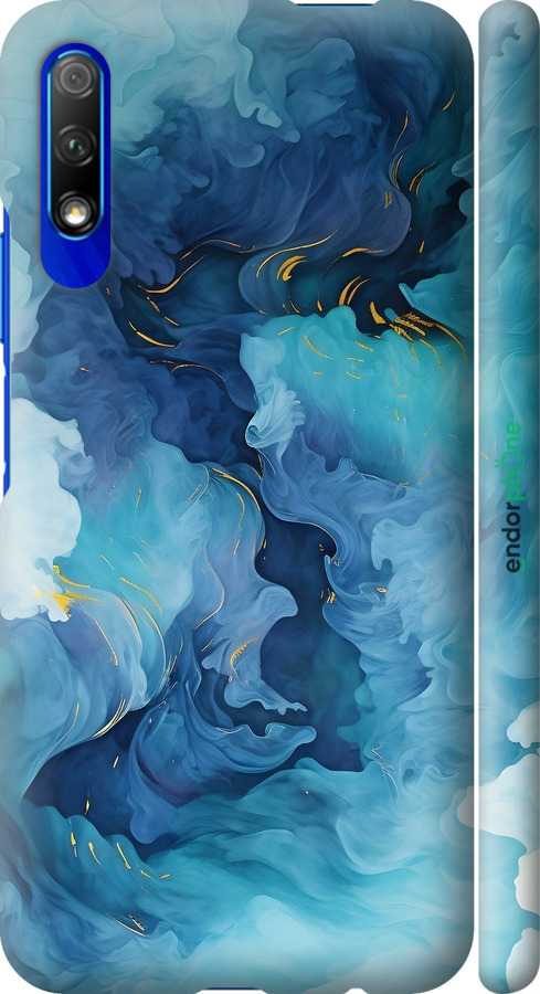 3D пластиковий матовий чехол Акварель для Huawei Honor 9X - 6320m-1746 изображение 