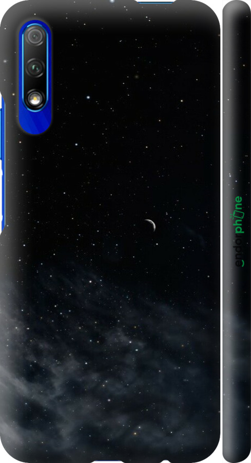 3D пластиковий матовий чехол Нічне небо для Huawei Honor 9X - 6451m-1746 изображение 