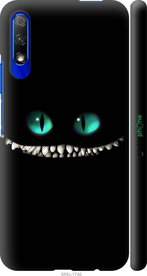 3D пластиковий матовий чехол Чеширський кіт для Huawei Honor 9X - 689m-1746 изображение 