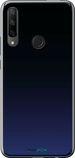 Силіконовий чехол Градієнт у темно-синьому стилі для Huawei Honor 9X - 6542u-1746 изображение 