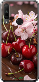 Силиконовый чехол Вишня в шоколаде для Huawei Honor 9X - 6698u-1746 изображение 