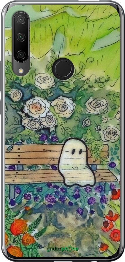 Силиконовый чехол Грустное привидение для Huawei Honor 9X - 6403u-1746 изображение 