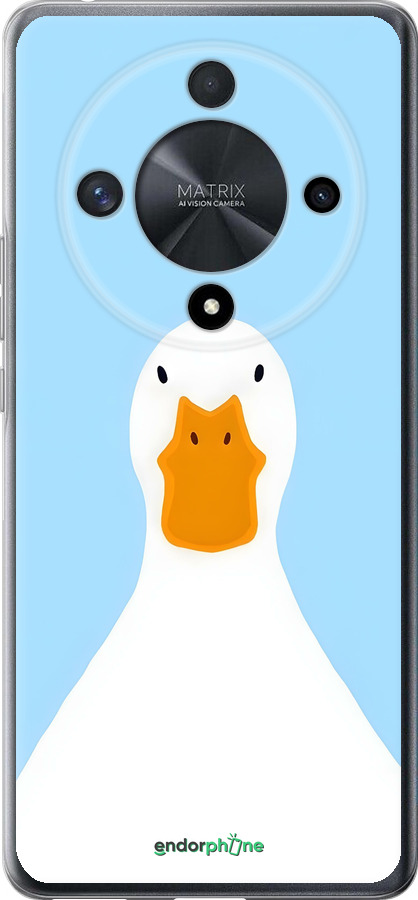 Силиконовый чехол Гусь для Huawei Honor X9b 5G - 6350u-3787 изображение 