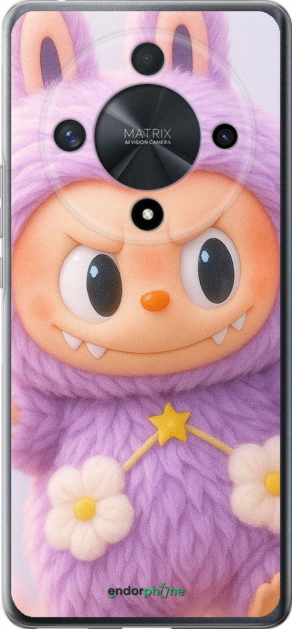 Силіконовий чехол Лабубу для Huawei Honor X9b 5G - 6708u-3787 изображение 