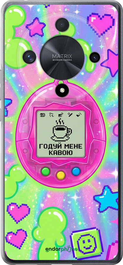Силиконовый чехол Y2K Aesthetic Retro Pet: Годуй мене кавою для Huawei Honor X9b 5G - 6784u-3787 изображение 