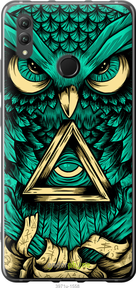 Силиконовый чехол Сова Арт-тату для Huawei Honor Note 10 - 3971u-1558 изображение 