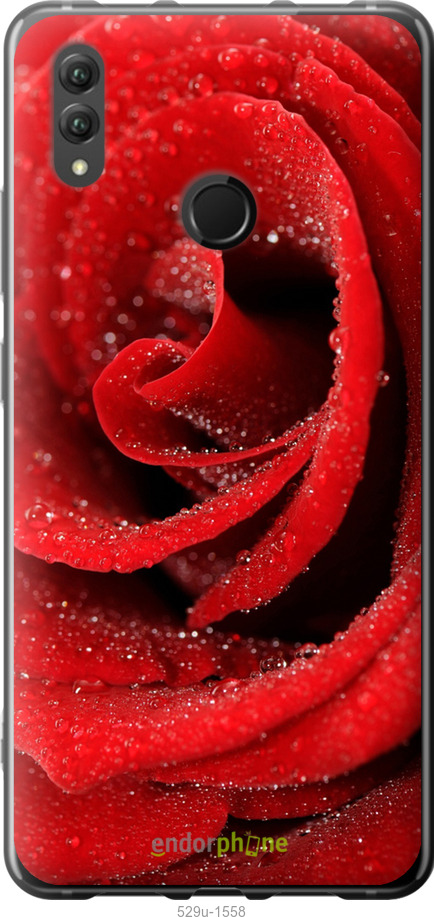 Силиконовый чехол Красная роза для Huawei Honor Note 10 - 529u-1558 изображение 