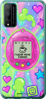 Силиконовый чехол Y2K Aesthetic Retro Pet: Годуй мене кавою для Huawei Honor Play 4T Pro - 6784u-1914 изображение 