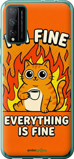 Силиконовый чехол 'Funny Cat' для Huawei Honor Play 4T Pro изображение 3