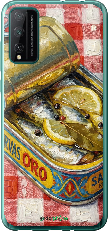 Силиконовый чехол Vintage Sardine Tin Phone для Huawei Honor Play 4T Pro - 6772u-1914 изображение 