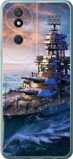 Силиконовый чехол Военный корабль, world of tanks, wargaming для Huawei Honor Play 50 Plus - 6461u-3399 изображение 