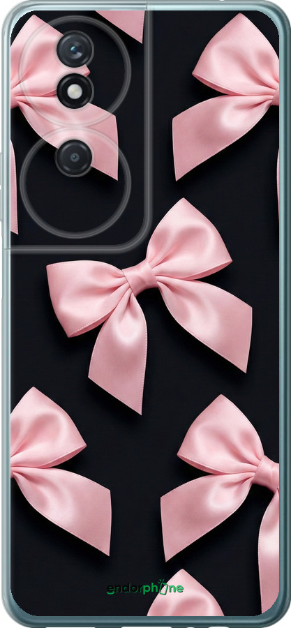 Силиконовый чехол Coquette Ribbons Dark Coquette для Huawei Honor Play 50 Plus - 6767u-3399 изображение 