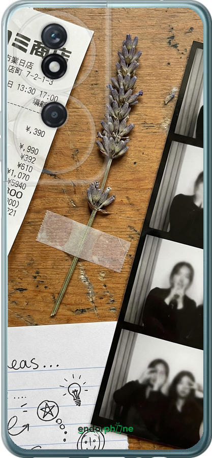 Силиконовый чехол Aesthetic Scrapbook Collage для Huawei Honor Play 50 Plus - 6773u-3399 изображение 