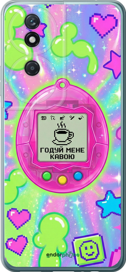 Силиконовый чехол Y2K Aesthetic Retro Pet: Годуй мене кавою для Huawei Honor Play 50 Plus - 6784u-3399 изображение 