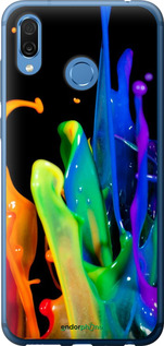 2D пластиковый чехол брызги краски для Huawei Honor Play - 3957t-1533 изображение 