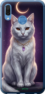 2D пластиковий чехол Mystic White Cat Gothic Dark Purple Gold для Huawei Honor Play - 6805t-1533 изображение 