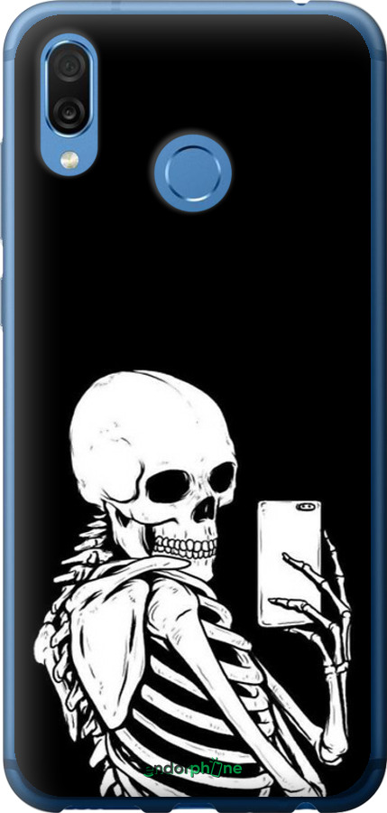 2D пластиковый чехол Скелет делает Selfie для Huawei Honor Play - 6535t-1533 изображение 