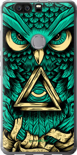 Силиконовый чехол Сова Арт-тату для Huawei Honor V8 - 3971u-608 изображение 