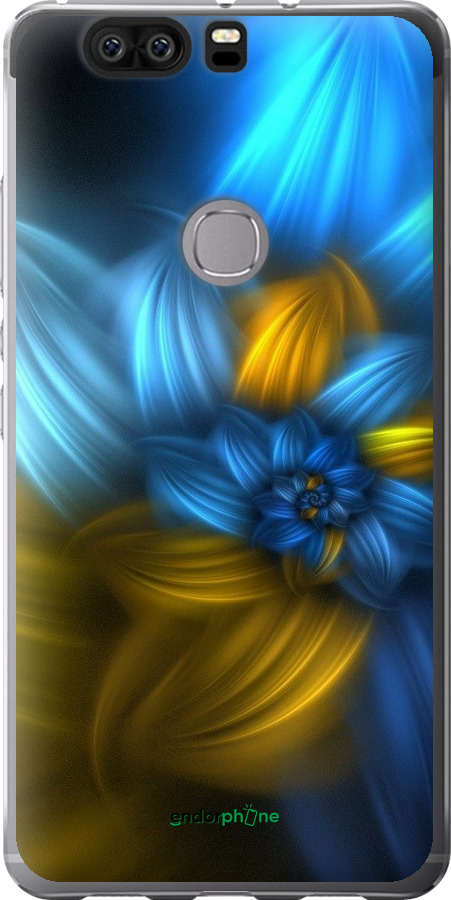 

Силіконовий чохол "Візерунок 46" для Huawei Honor V8, Синій