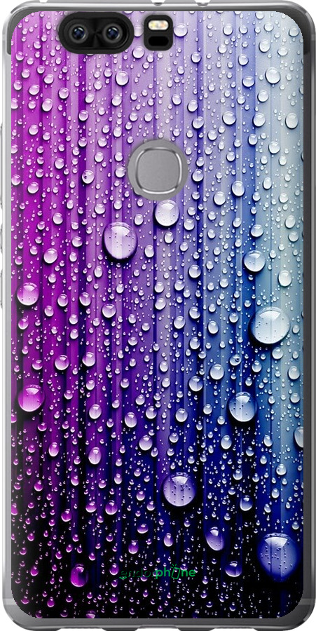 

Силіконовий чохол "Краплини води" для Huawei Honor V8, Синій