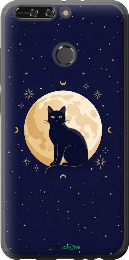 Силиконовый чехол Cute Cat Celestial/Witchy для Huawei Honor V9 / Honor 8 Pro - 6787u-1246 изображение 