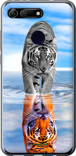 Силіконовий чехол Тигр для Huawei Honor View 20 - 6016u-1645 изображение 