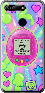 Силиконовый чехол Y2K Aesthetic Retro Pet: Годуй мене кавою для Huawei Honor View 20 - 6784u-1645 изображение 