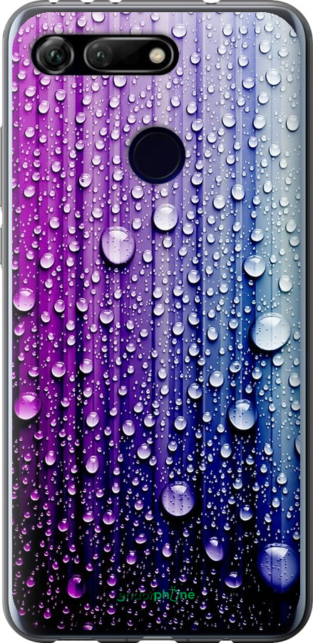 

Силіконовий чохол "Краплини води" для Huawei Honor View 20, Синій