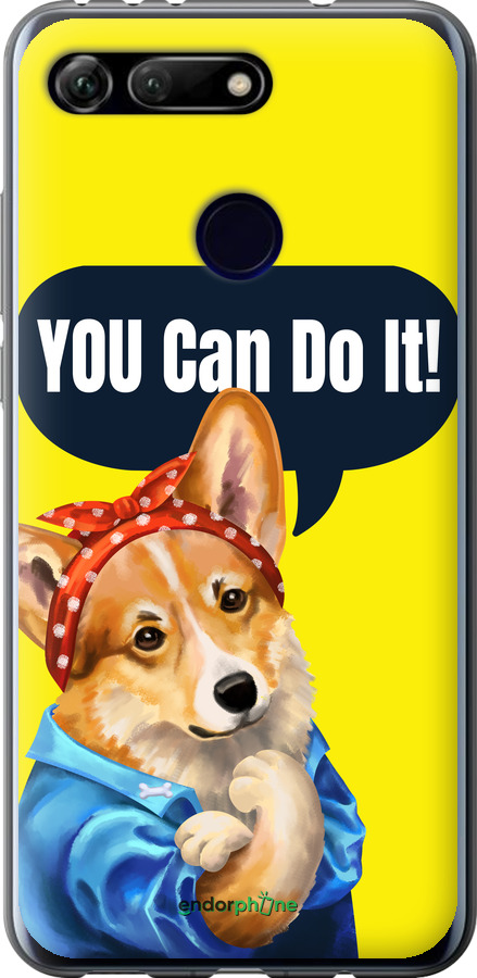 Силиконовый чехол чехол с корги You Can Do It для Huawei Honor View 20 - 6184u-1645 изображение 