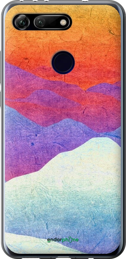 Силиконовый чехол Горный закат для Huawei Honor View 20 - 6479u-1645 изображение 