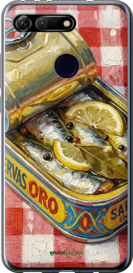 Силиконовый чехол Vintage Sardine Tin Phone для Huawei Honor View 20 - 6772u-1645 изображение 