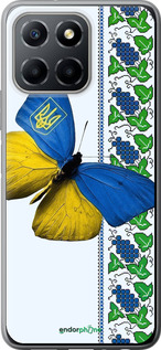 Силиконовый чехол Желто-голубая бабочка для Huawei honor X6 - 1054u-3341 изображение 