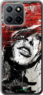 Силиконовый чехол Лицо девушки для Huawei honor X6 - 1162u-3341 изображение 